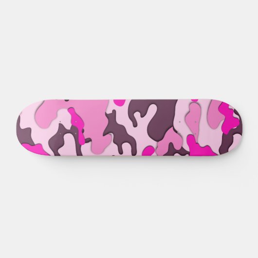 Roze Camo/Skateboard Persoonlijk Skateboard (Horizontaal)