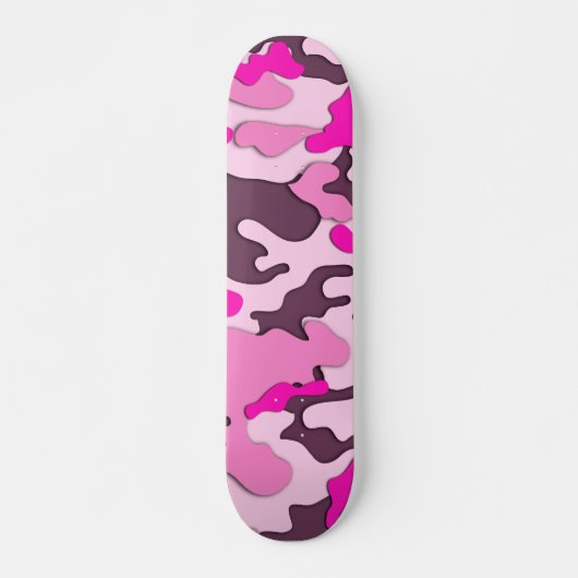 Roze Camo/Skateboard Persoonlijk Skateboard (Voorkant)