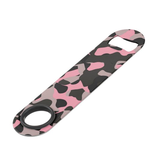 Roze Camo Speed Flessenopener (Voorkant Gekanteld)