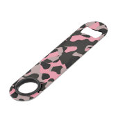 Roze Camo Speed Flessenopener (Achterkant Gekanteld)