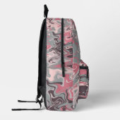 Roze Camo Spiraal Kunst Bedrukte Rugzak (Links)