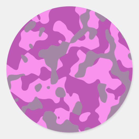 Roze Camo Sticker (Voorkant)