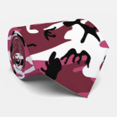 Roze Camo Stropdas (Opgerold)