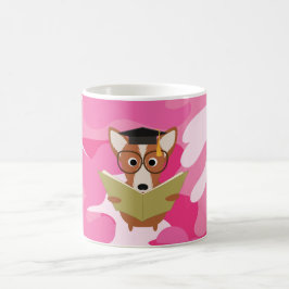 Roze Camo Studie Hond Mok