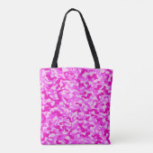 Roze Camo-Tas Tote Bag (Achterkant)