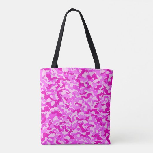 Roze Camo-Tas Tote Bag (Achterkant)