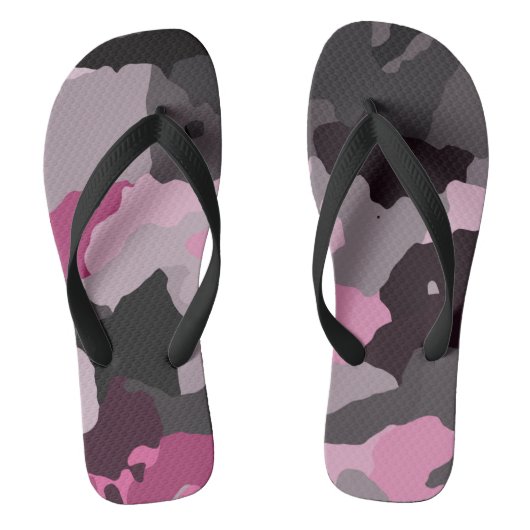roze camo teenslippers (Voetbed)