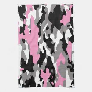 Roze Camo Theedoek