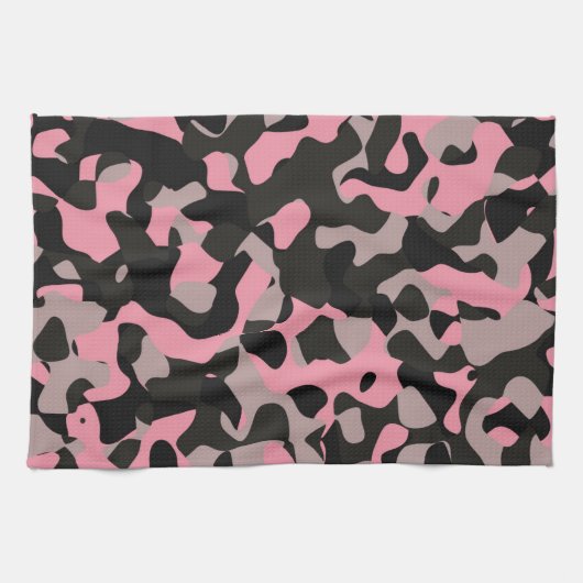Roze Camo Theedoek (Horizontaal)
