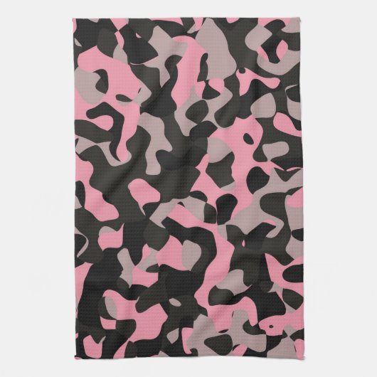 Roze Camo Theedoek (Verticaal)
