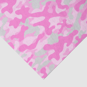 Roze Camo Tissuepapier