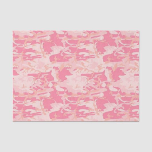 Roze Camo Tissuepapier (Voorkant)