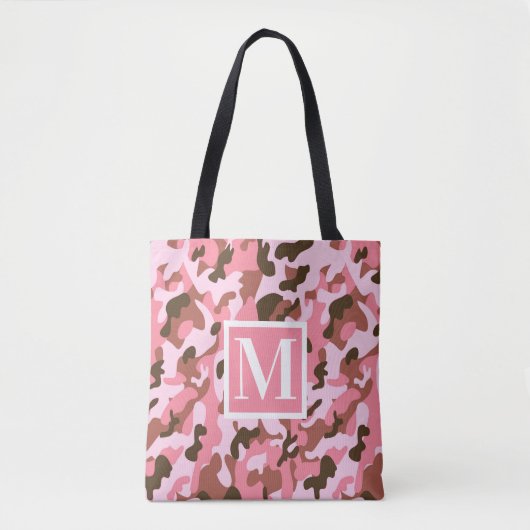 Roze Camo Tote Bag (Voorkant)