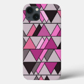 Roze Camo Triangles Case-Mate iPhone Case (Achterkant)