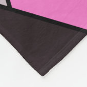 Roze Camo Triangles Fleece Blanket Deken (Hoek)