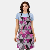 Roze Camo Triangles Schort (Gedragen)