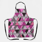 Roze Camo Triangles Schort (Voorkant)
