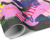 Roze Camo Voeg aangepaste omlooppapier toe Cadeaupapier (Rol Hoek)