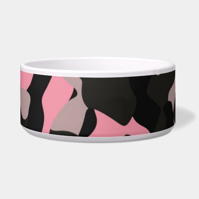 Roze Camo Voerbakje (Voorkant)