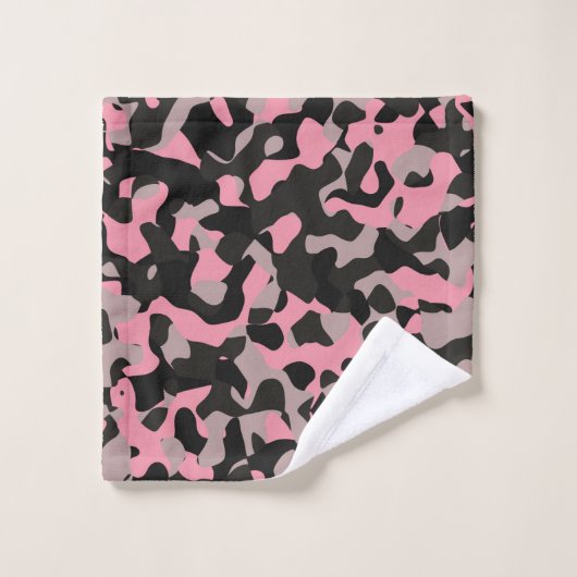 Roze Camo Washandje (Wasdoekje)