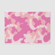 Roze Camo-weefselpapier