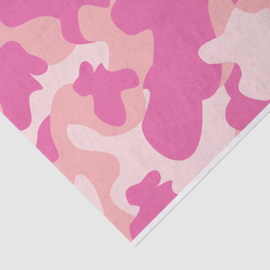 Roze Camo-weefselpapier Tissuepapier (Detail)