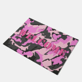 Roze Camo WELCOME-klep, 18 x 24 inch Deurmat (Schuin)