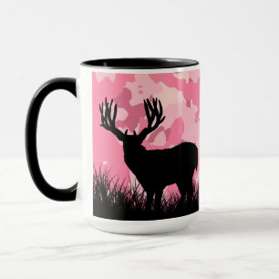 Roze Camo Whitetail Buck Deer Mok