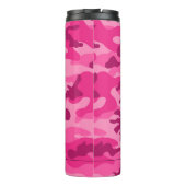 Roze Camo Yellow Name Sports Mod Travel Thermosbeker (Achterkant)