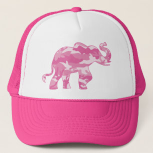 Roze-Camoflauge-Elephant Trucker Pet