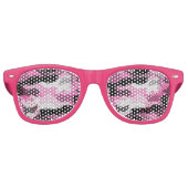 Roze Camoflauge Retro Zonnebril (Voorkant)