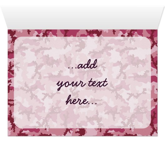 Roze camouflage (Binenzijde Horizontaal (Onderkant))