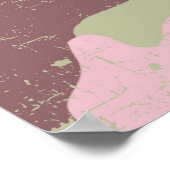 Roze Camouflage Baby Girl Wall Art Poster (Hoek)