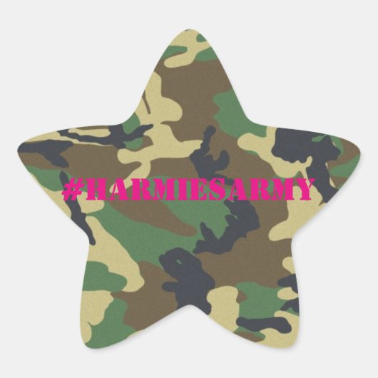 Roze Camouflage Bachelorette Hashtag Stickers (Voorkant)