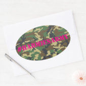Roze Camouflage Bachelorette Hashtag Stickers (Envelop)