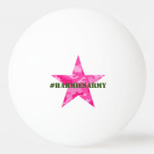 Roze Camouflage Bachelorette Ping Pong Ball (Voorkant)