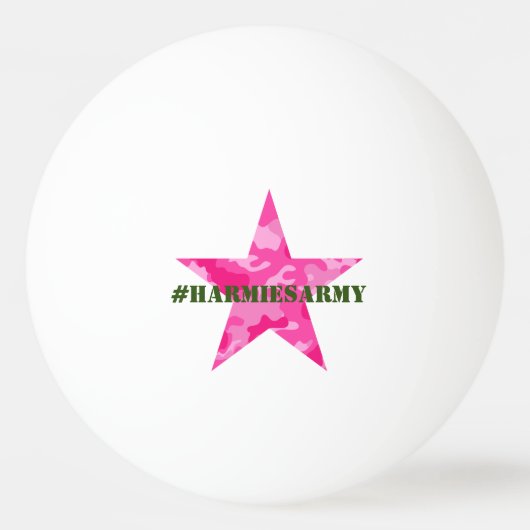 Roze Camouflage Bachelorette Ping Pong Ball (Voorkant)