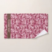 Roze camouflage bad handdoek (Handdoek)