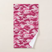 Roze Camouflage Bad Handdoek (Handdoek)