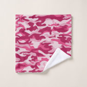 Roze Camouflage Bad Handdoek (Wasdoekje)