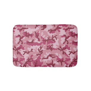 Roze camouflage badmat