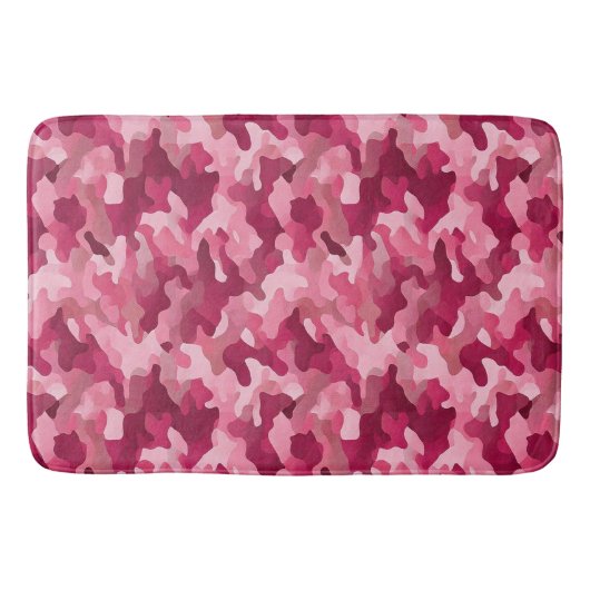 Roze Camouflage Badmat (Voorkant)