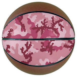 Roze camouflage basketbal