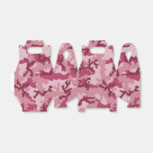 Roze camouflage bedankdoosjes (Uitgevouwen)