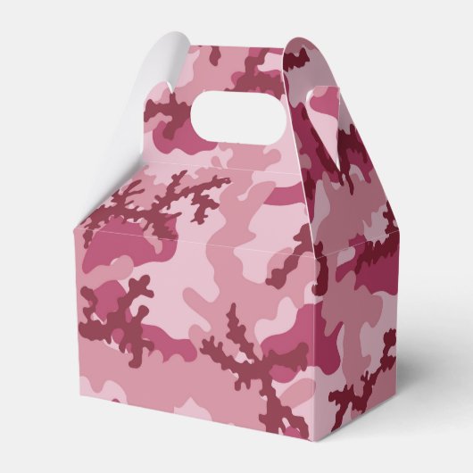 Roze camouflage bedankdoosjes (Voorkant Zijde)