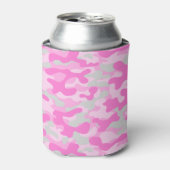 Roze Camouflage Blikjeskoeler (Blikje Voorkant)