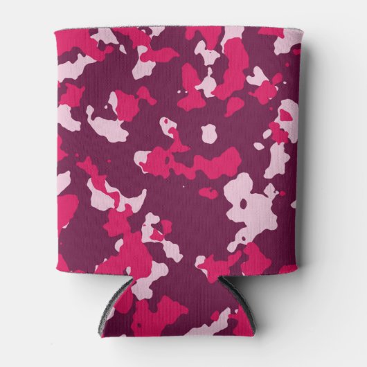 Roze Camouflage Blikjeskoeler (Voorkant)