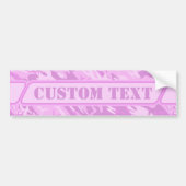 Roze Camouflage Bumpersticker (Voorkant)