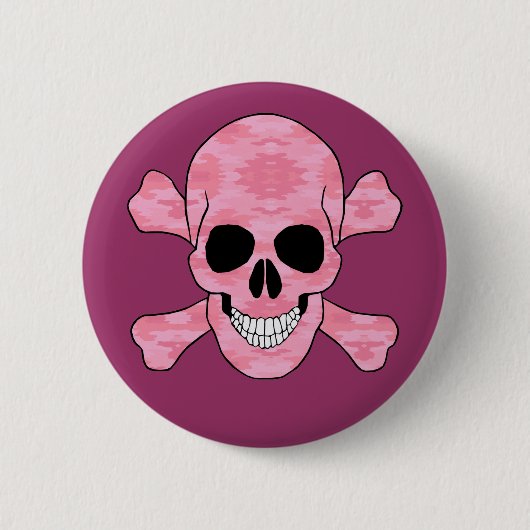 Roze Camouflage Button (Voorkant)