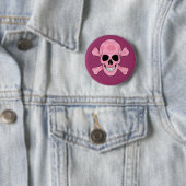 Roze Camouflage Button (In situ)
